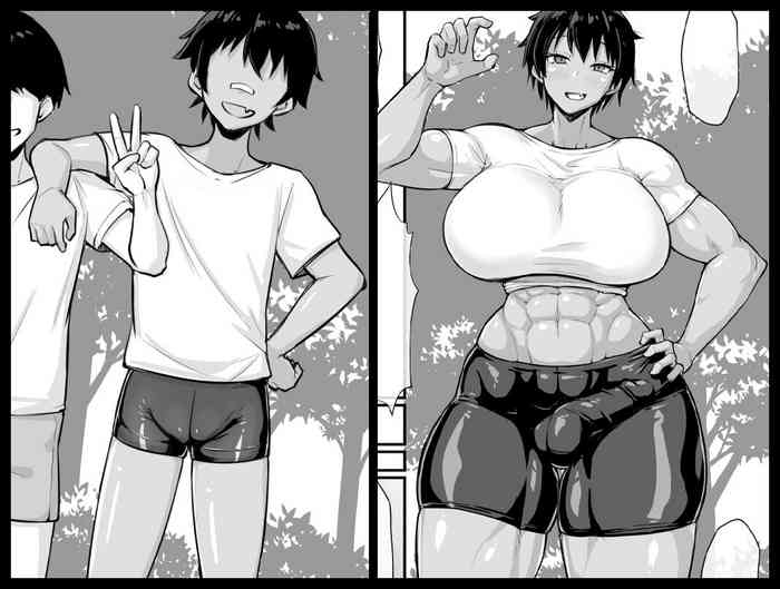 Sunen-buri ni Atta Shin'yuu ga Choushin Futanari Kasshoku Kin'niku Musume ni Natte ita