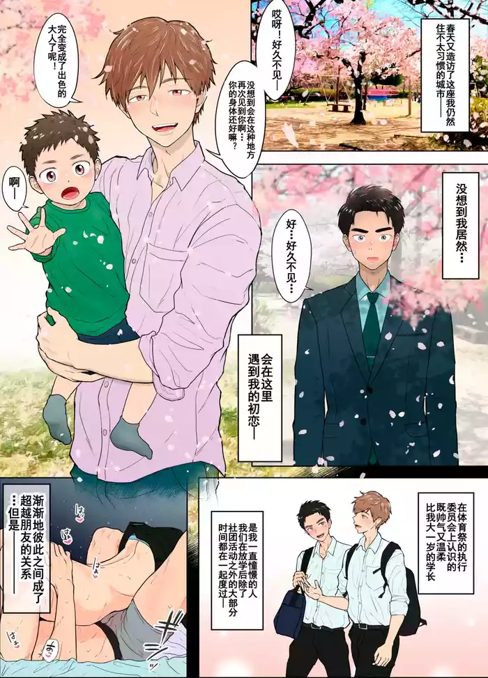 【ピュータロ】春。再会した初恋の先輩が既婚者になってた件｜【男男菊花香个人汉化】【chinese】 original parody hentai manga by unknown artist