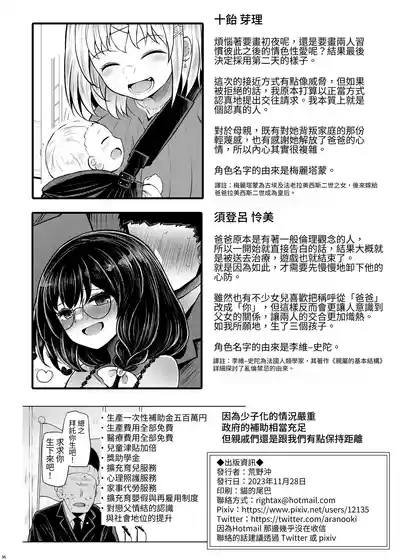 Page 36 of [Furafura Toxin (Arano Oki)] Idensei Shikkan no Risk ga Nai nara Papa to Kozukuri Shite mo Ii yo ne 2｜沒有基因疾患風險的話跟親生父親生小孩也可以的吧 2 [Chinese] [豬豬寶貝] [Digital]