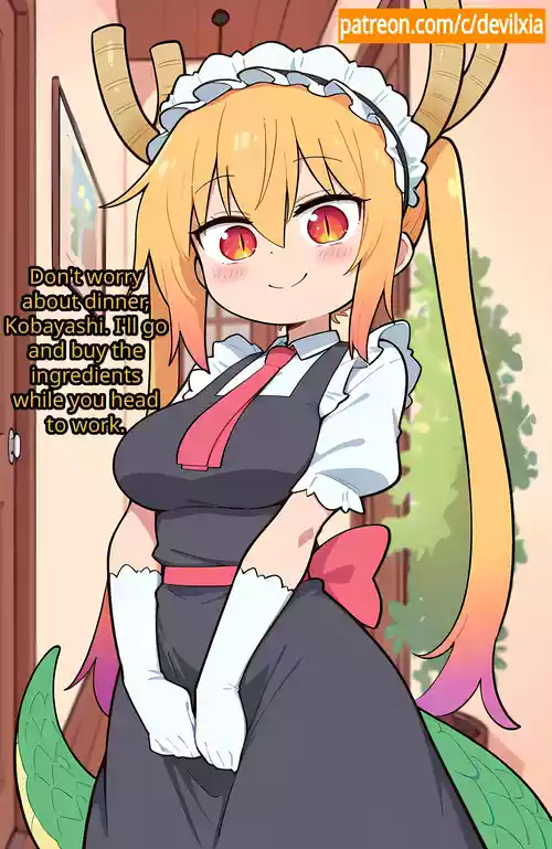 【Comic】 Tohru and the Dinner [AI Generated]