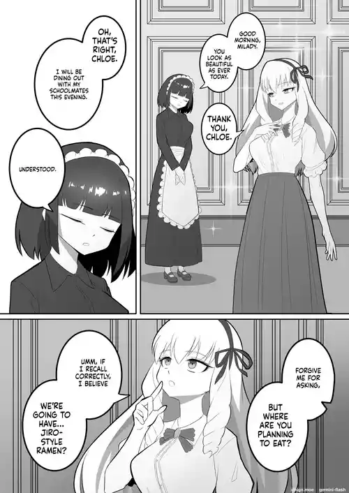 [kaiga1123] A young lady who gets really fat and her maid who goes crazy
